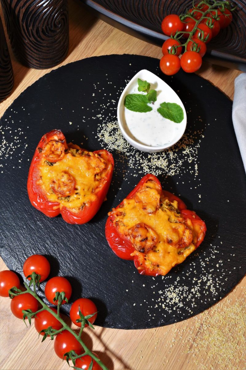 Polneti piperki so bulgur-Recept idei-bellakujna