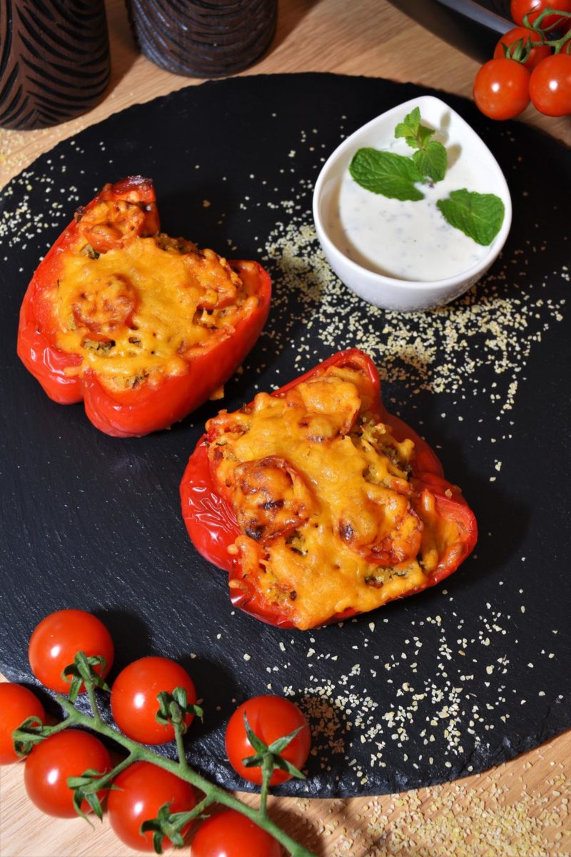 Polneti piperki so bulgur-Zdrava hrana-bellakujna
