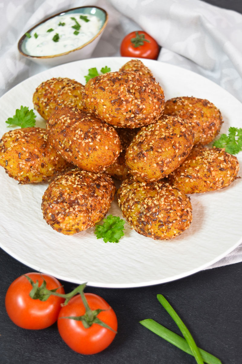 Kompiri - peceni i panirani-Vegan-bellakujna