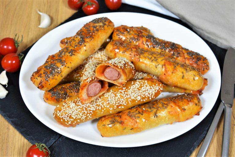 Virsli vo testo za pica-Serviranje-bellakujna