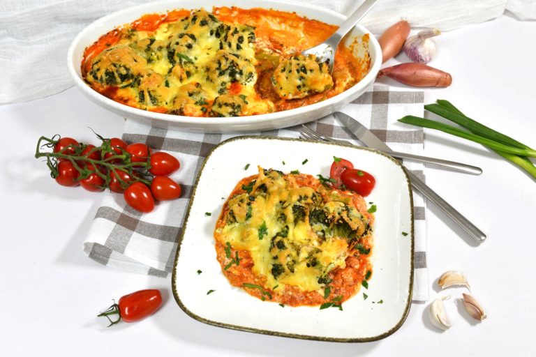Potpecena brokula so sos od domati-Serviranje-bellakujna