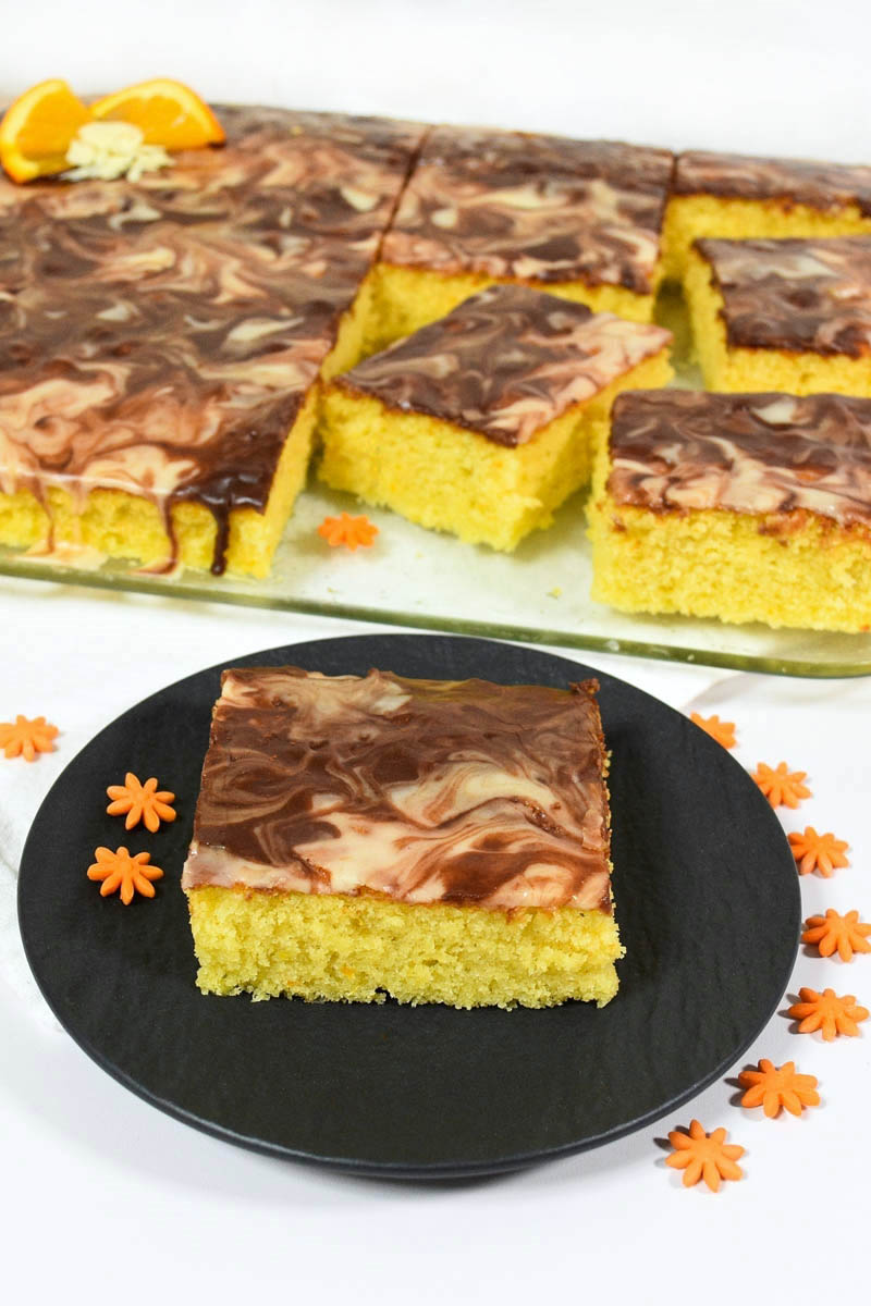 Torta od portokal so kakao-seker-glazura-Kolac so narandja-bellakujna
