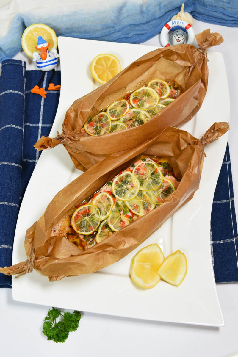 Paketcinja so losos i zelencuk od skara ili od rerna-Glavni jadenja-bellakujna