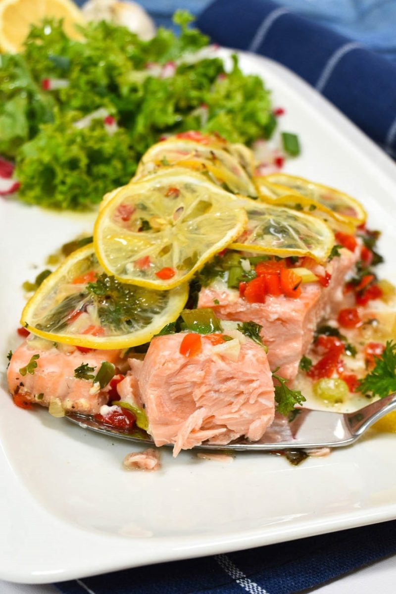 Paketcinja so losos i zelencuk od skara ili od rerna-Zdravi jadenja-bellakujna