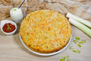Solena torta so praz i sirenje-Serviranje-bellakujna